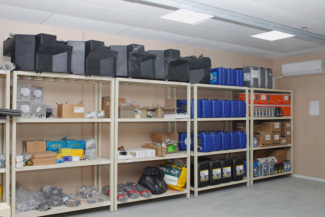 First floor storage warehouse